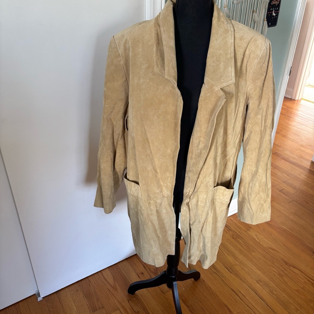 Vintage Hunters Run Women's Tan Leather Jacket